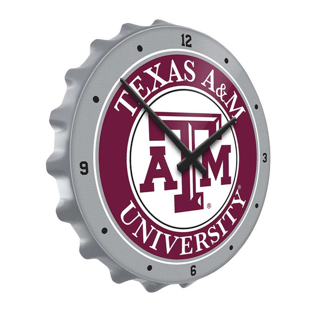 Texas A&M Aggies Bottle Cap Wall Clock