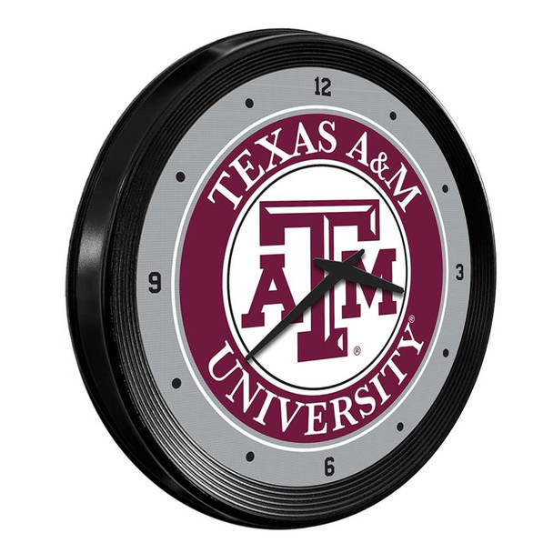 Texas A&M Aggies Ribbed Frame Wall Clock