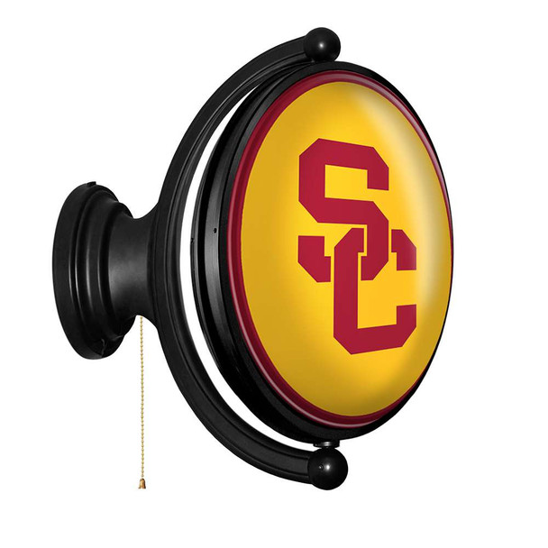 USC Trojans SC - Original Oval Rotating Lighted Wall Sign