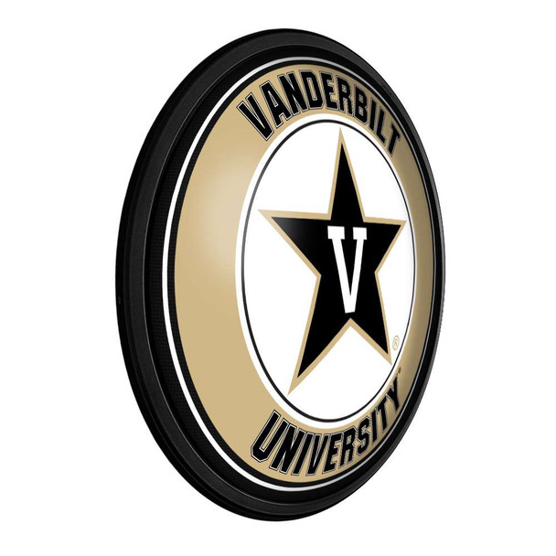 Vanderbilt Commodores Round Slimline Lighted Wall Sign