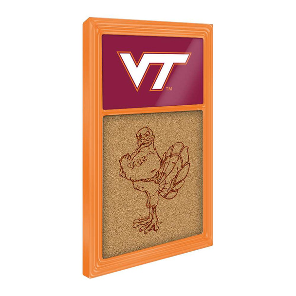 Virginia Tech Hokies Dual Logos - Cork Note Board