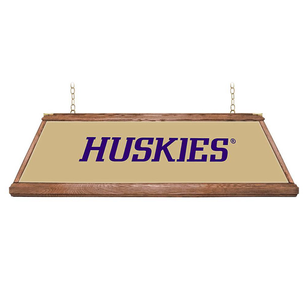 Washington Huskies Huskies - Premium Wood Pool Table Light - Gold