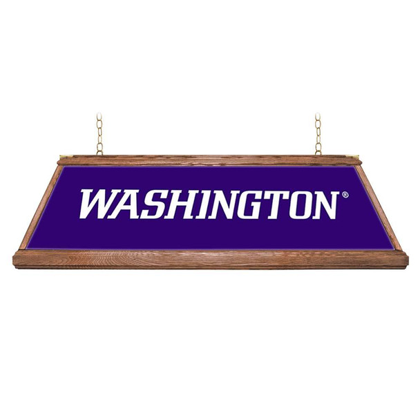 Washington Huskies Premium Wood Pool Table Light - Purple