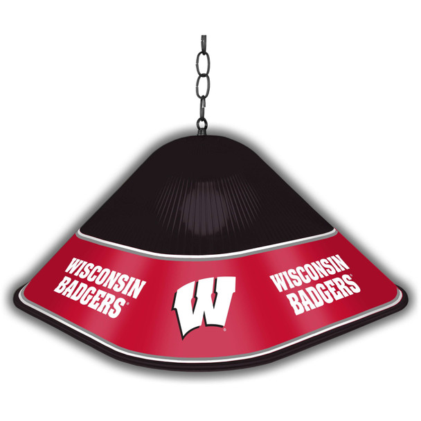 Wisconsin Badgers Game Table Light - Black | The Fan-Brand | NCWISB-410-01B