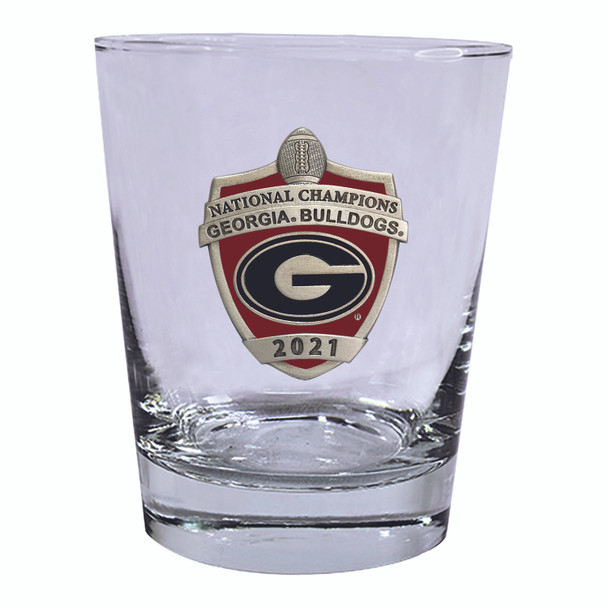 Georgia Bulldogs 2021 National Champions Old Fashioned Glass Set of Two | Heritage Pewter | DOF11378ER Georgia Bulldogs 2021 National Champions Old Fashioned Glass Set of Two | Heritage Pewter | DOF11378ER