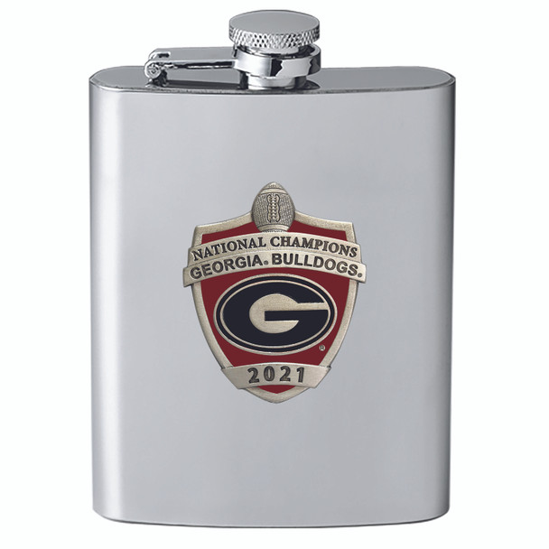 Georgia Bulldogs 2021 National Champions Flask | Heritage Pewter | FSK11378ER