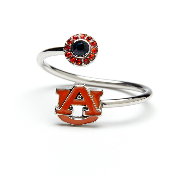 Auburn Tigers Red Stainless Steel Adjustable Ring | Stone Armory | AL-AU601
