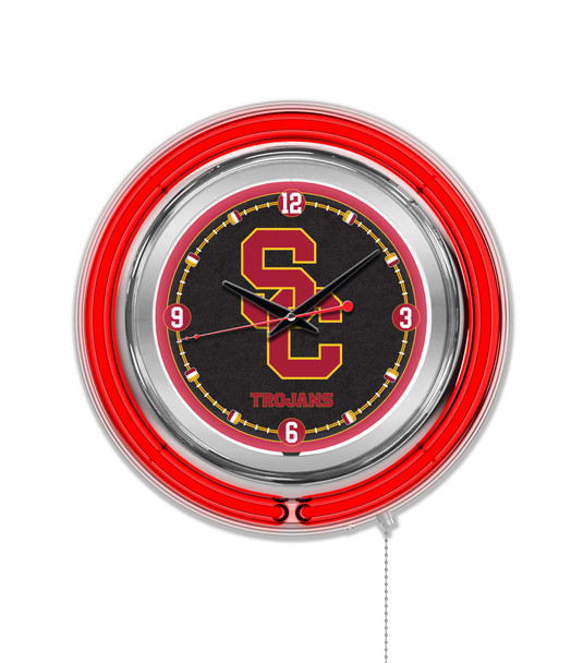 USC Trojans Double Neon Wall Clock USC Trojans Double Neon Wall Clock