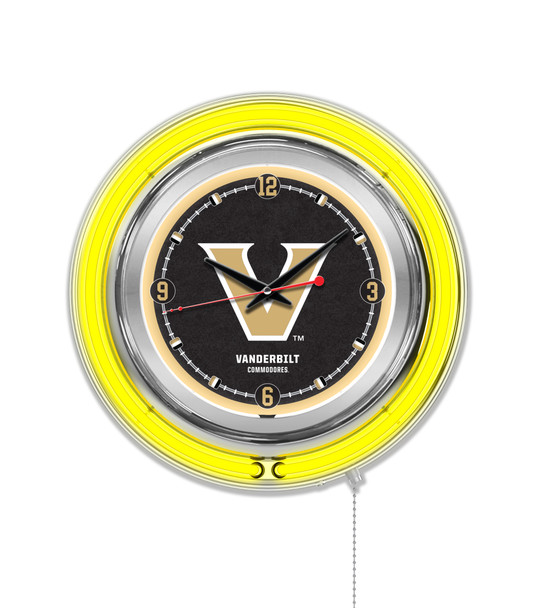 Vanderbilt Commodores Double Neon Wall Clock | Holland Bar Stool Co. | Clk15Vander Vanderbilt Commodores Double Neon Wall Clock | Holland Bar Stool Co. | Clk15Vander