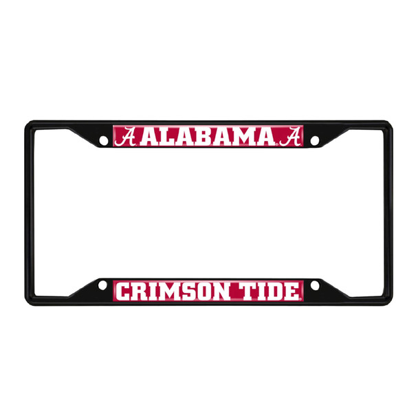 Alabama Crimson Tide License Plate Frame - Black | Logo Chair | 102-F128-BLK
