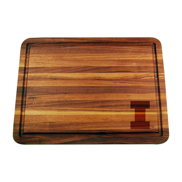 Illinois Fighting Illini Acacia Cutting Board | Memory Company | COL-ILL-2789