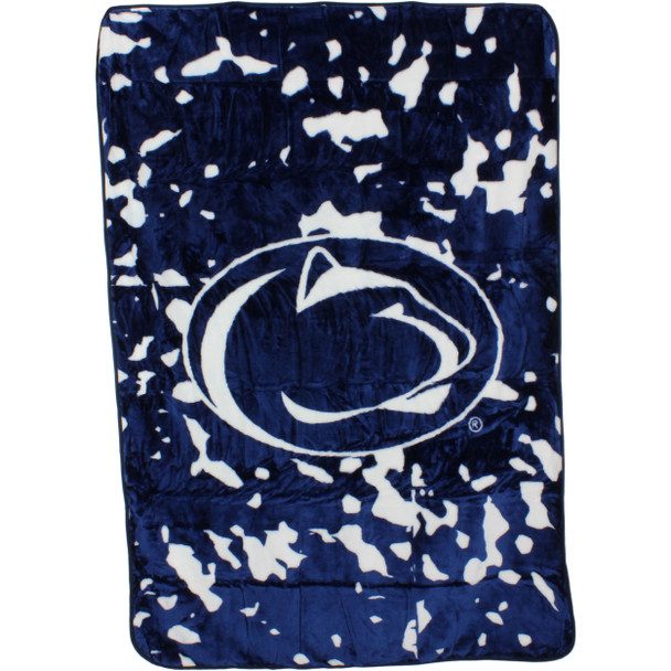 Penn State Nittany Lions 63" x 86" Raschel Throw Blanket | College Covers | PSUTH