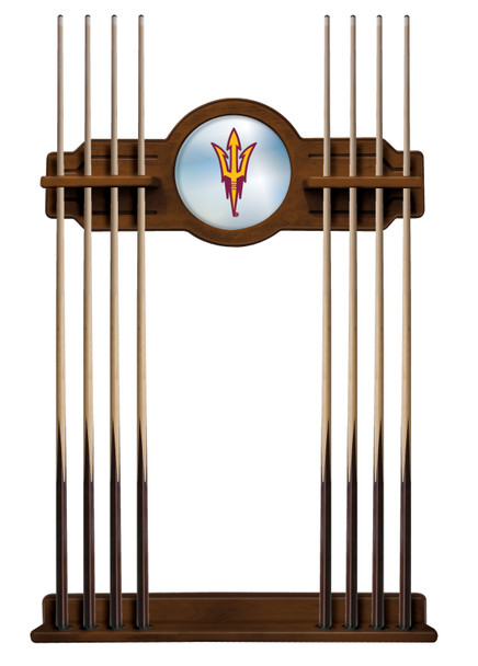 Arizona State Sun Devils Solid Wood Cue Rack -Pitchfork | Holland Bar Stool Co. | CueChrdArizSt-F