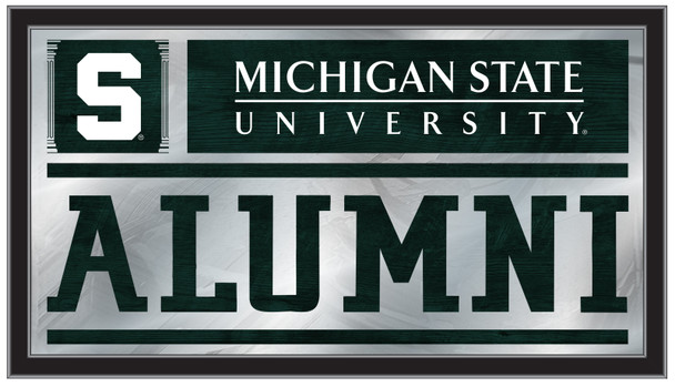Michigan State Spartans Alumni Wall Mirror | Holland Bar Stool Co. | MAlumMichSt