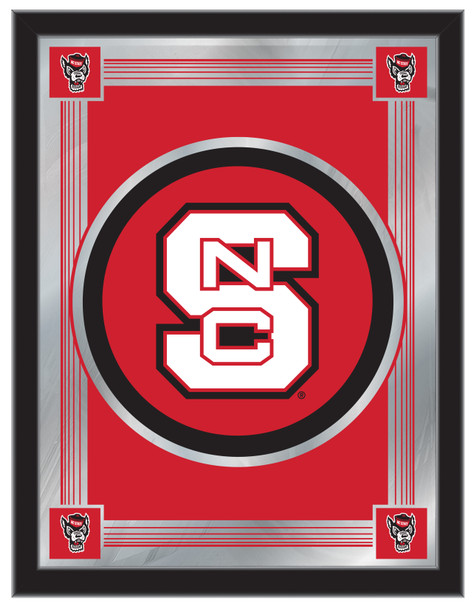 NC State Wolfpack Logo Wall Mirror | Holland Bar Stool Co. | MLogoNCarSt