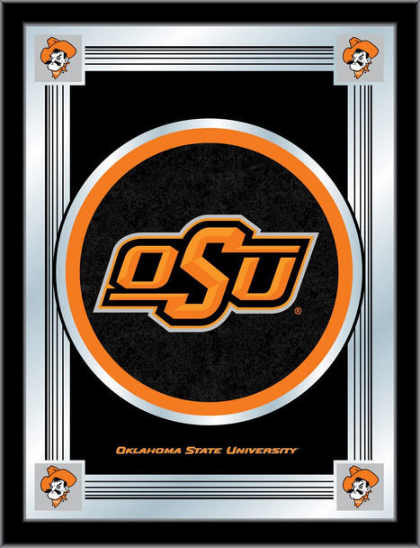Oklahoma State Cowboys Logo Wall Mirror | Holland Bar Stool Co. | MLogoOKStUn