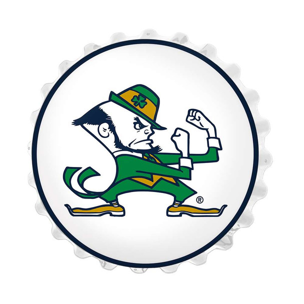Notre Dame Fighting Irish: Leprechaun - Bottle Cap Wall Sign | The Fan-Brand | NCNTRD-210-03