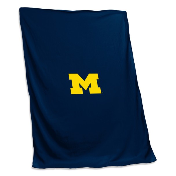 Michigan Wolverines Sweatshirt Blanket | Logo Brands |171-74