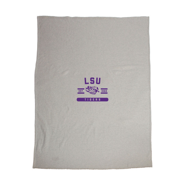LSU Tigers Sublimated Sweatshirt Blanket | Logo Brands |162-74DS