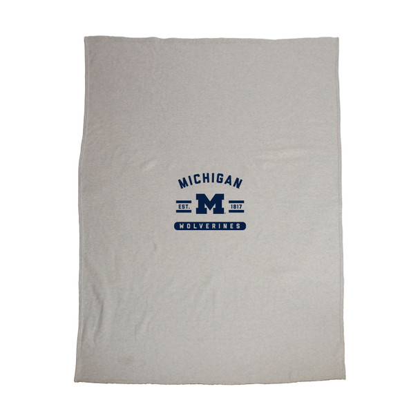Michigan Wolverines Sublimated Sweatshirt Blanket | Logo Brands |171-74DS Michigan Wolverines Sublimated Sweatshirt Blanket | Logo Brands |171-74DS
