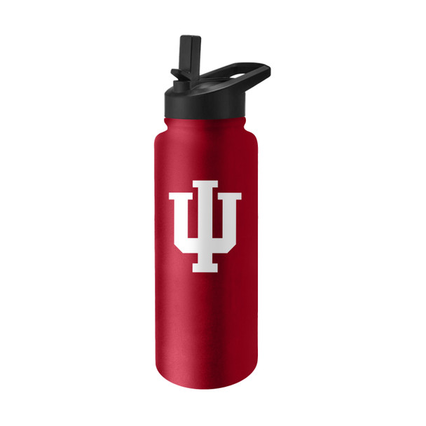 Indiana Hoosiers Quencher Logo Flip Top Water Bottle| Logo Brands | 153-S34QB-8