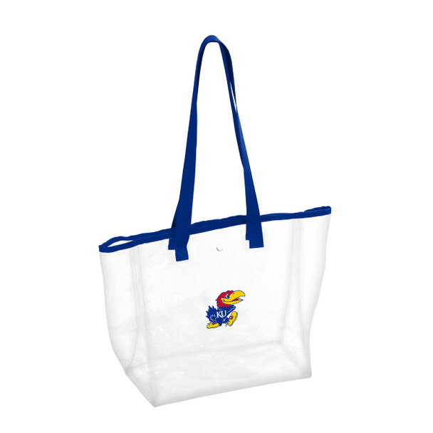 Kansas Jayhawks Clear Stadium Bag | Logo Brands | 157-65P Kansas Jayhawks Clear Stadium Bag | Logo Brands | 157-65P