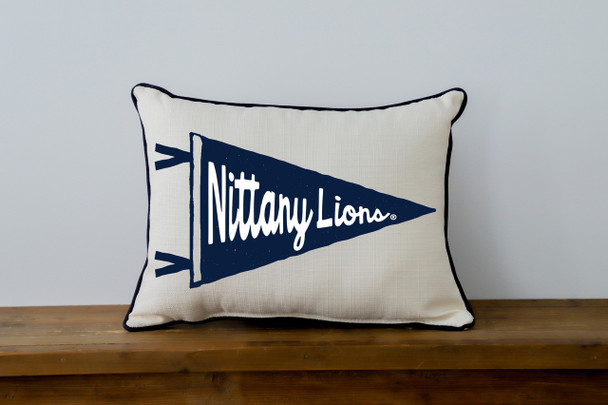 Penn State Nittany Lions Pennant Throw Pillow | Little Birdie | PSU0005AP Penn State Nittany Lions Pennant Throw Pillow | Little Birdie | PSU0005AP