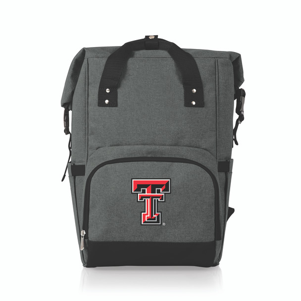 Texas Tech Red Raiders On The Go Roll-Top Cooler Backpack | Picnic Time | 616-00-105-576-0 Texas Tech Red Raiders On The Go Roll-Top Cooler Backpack | Picnic Time | 616-00-105-576-0