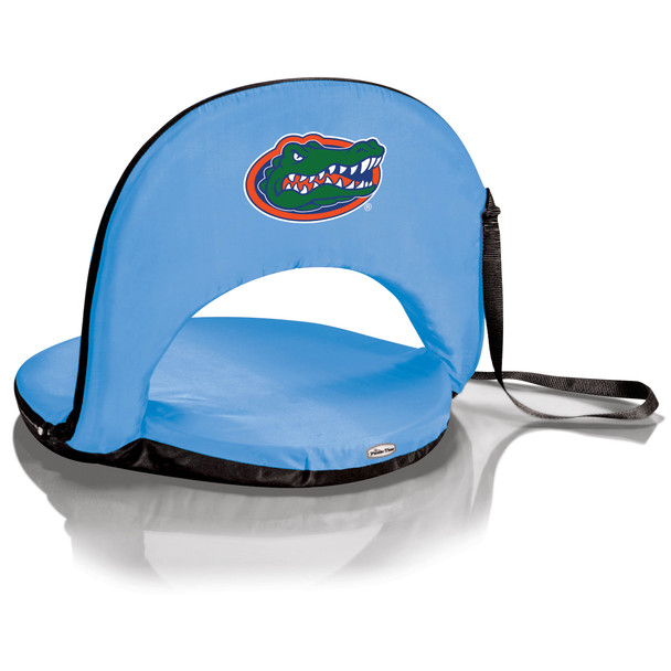 Florida Gators Portable Reclining Seat - Light Blue | Picnic Time | 626-00-137-164-0 Florida Gators Portable Reclining Seat - Light Blue | Picnic Time | 626-00-137-164-0