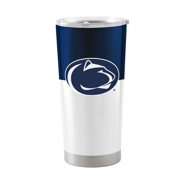 Penn State Nittany Lions 20 oz. Colorblock Stainless Steel Tumbler| Logo Brands |196-S20T-11 Penn State Nittany Lions 20 oz. Colorblock Stainless Steel Tumbler| Logo Brands |196-S20T-11
