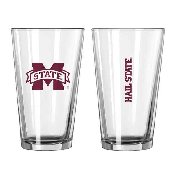 Mississippi State Bulldogs Gameday Pint Glass - Set of 2| Logo Brands |177-G16P-1