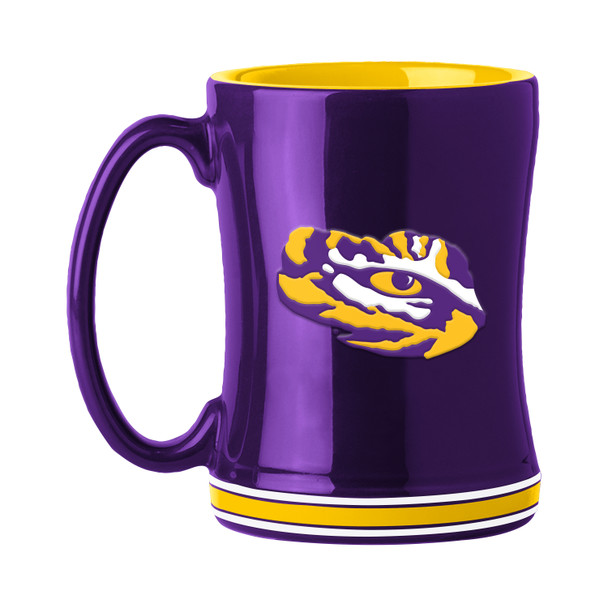 LSU Tigers Relief Mug - Set of 2 | Logo Brands |162-C14RM