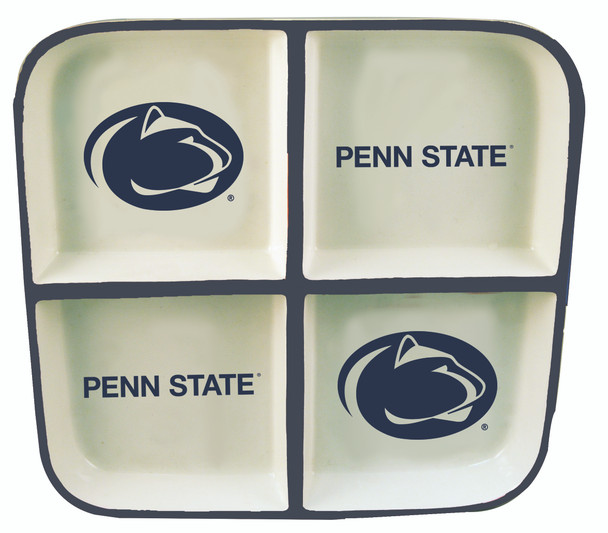 Penn State Nittany Lions 4 Section Square Tray  | Memory Company | COL-PSU-2408 Penn State Nittany Lions 4 Section Square Tray  | Memory Company | COL-PSU-2408