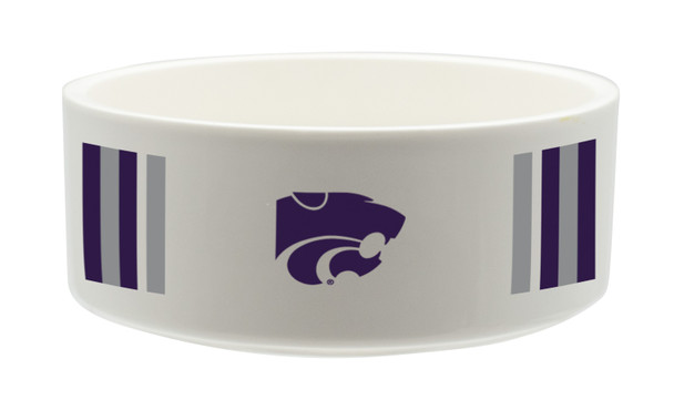Kansas State Wildcats Ceramic Pet Bowl | Memory Company | COL-KAS-2822-121-SB Kansas State Wildcats Ceramic Pet Bowl | Memory Company | COL-KAS-2822-121-SB