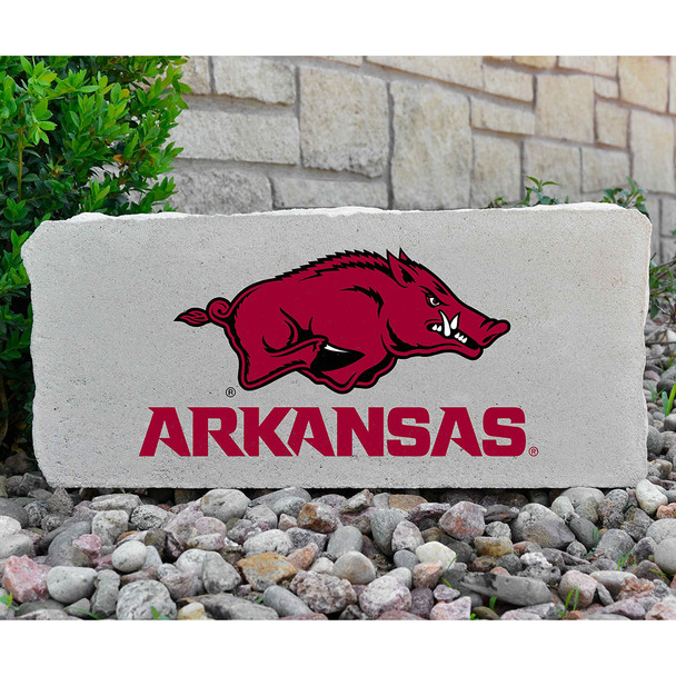 Arkansas Razorbacks Decorative Stone  - Arkansas - Large | Stoneworx | ARK#16