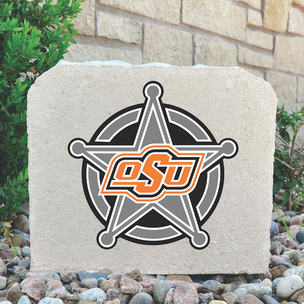 Oklahoma State Cowboys Decorative Stone  Badge - Medium | Stoneworx2 | OSU-23 Oklahoma State Cowboys Decorative Stone  Badge - Medium | Stoneworx2 | OSU-23