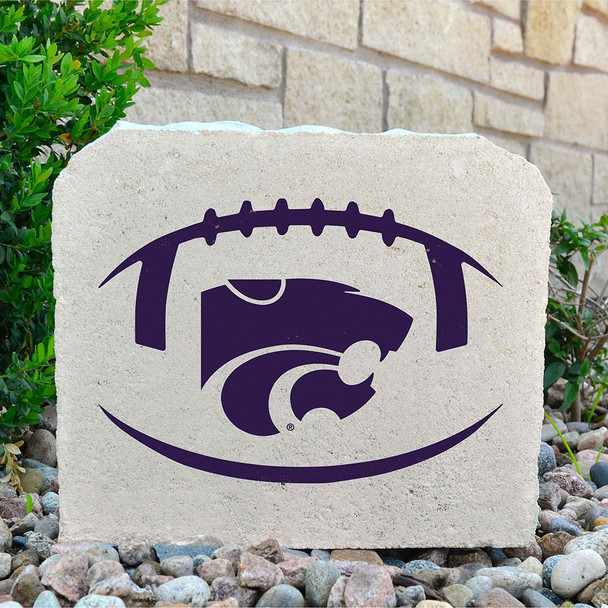Kansas State Wildcats Decorative Stone Football - Medium | Stoneworx2 | KSU-30 Kansas State Wildcats Decorative Stone Football - Medium | Stoneworx2 | KSU-30