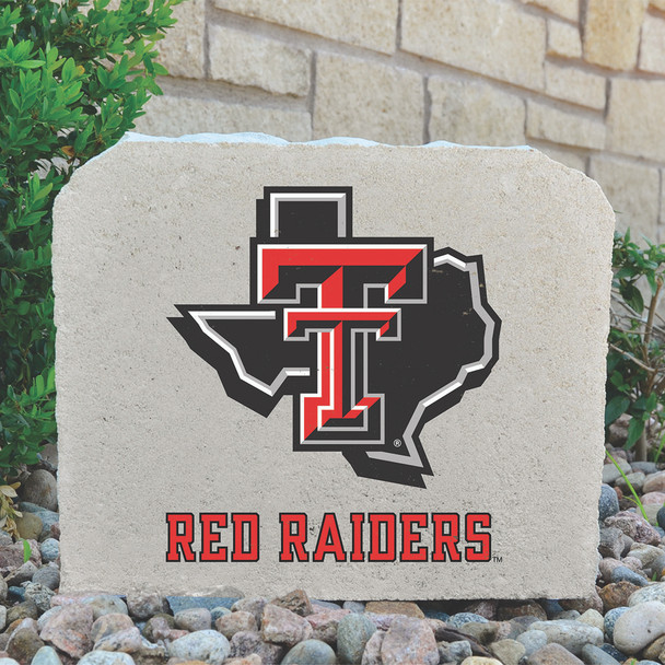 Texas Tech Red Raiders Decorative Stone Double T Red Raiders - Medium | Stoneworx 2| TTU-5