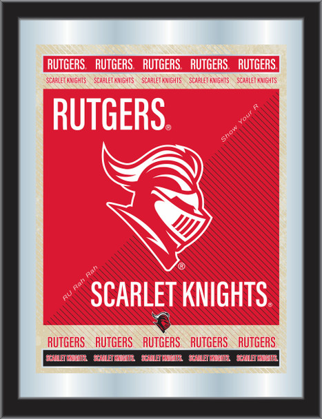 Rutgers Scarlet Knights Logo Mirror | Holland Bar Stool Co. | MLogoRutger