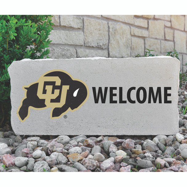 Colorado Buffaloes Decorative Stone Welcome - Large  | Stoneworx2 | CU2 Colorado Buffaloes Decorative Stone Welcome - Large  | Stoneworx2 | CU2