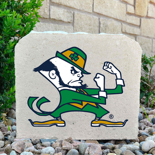 Notre Dame Fighting Irish Decorative Stone Irishman - Medium  | Stoneworx | ND-12 Notre Dame Fighting Irish Decorative Stone Irishman - Medium  | Stoneworx | ND-12