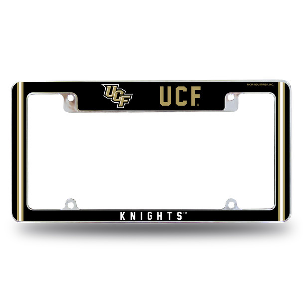UCF Knights Classic Chrome License Plate Frame | Rico Industries | AFC100510T