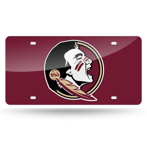 FSU Seminoles Red Laser Cut Tag  | Rico Industries | LZC100203
