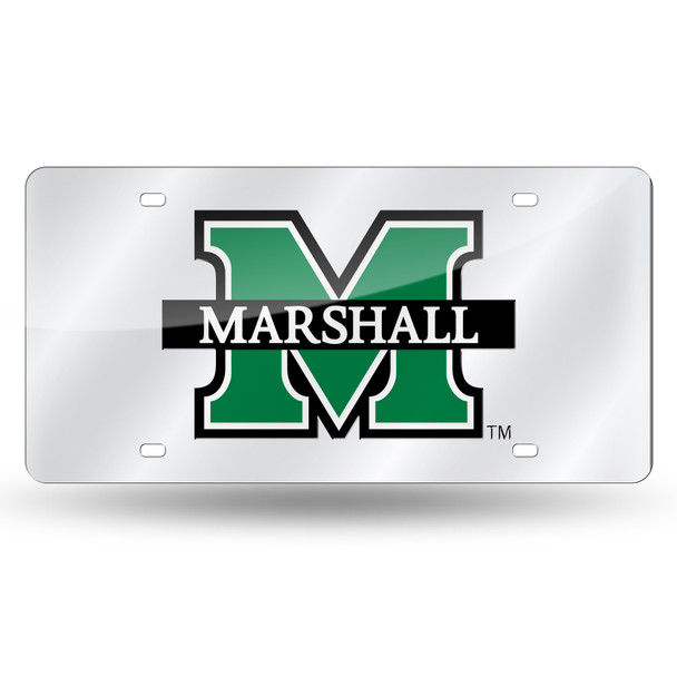 Marshall Thundering Herd Silver Laser Cut Tag  | Rico Industries | LZS280201
