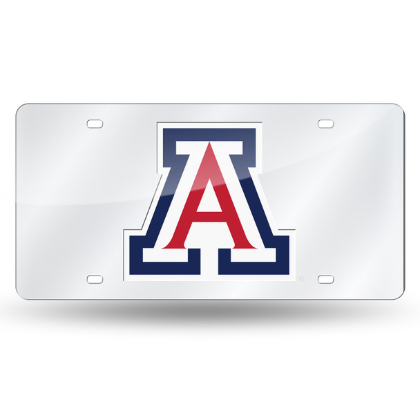 Arizona Wildcats Silver "A" Silver Laser Cut Tag  | Rico Industries | LZS460101