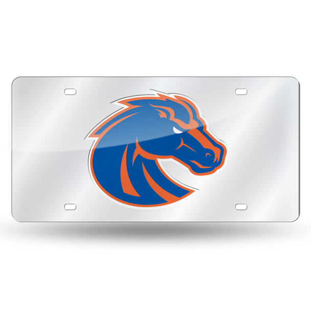 Boise State Broncos Silver Laser Cut Tag  | Rico Industries | LZS490702