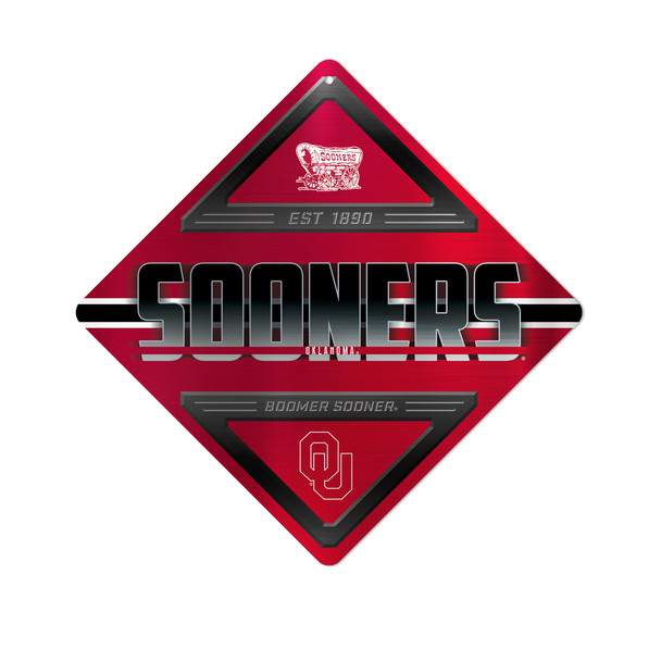 Oklahoma Sooners Metal Wall Sign | Rico Industries | MXS230201