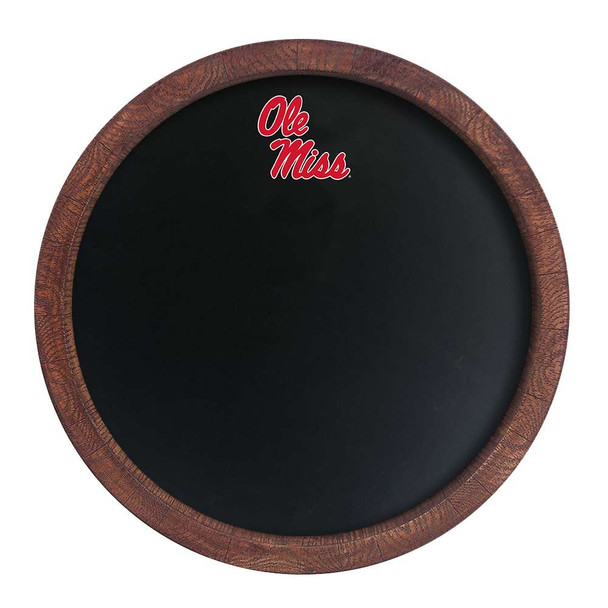 Mississippi Rebels: Chalkboard "Faux" Barrel Top Sign | The Fan-Brand | NCMISS-630-01 Mississippi Rebels: Chalkboard "Faux" Barrel Top Sign | The Fan-Brand | NCMISS-630-01