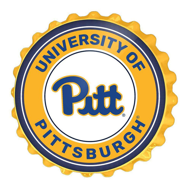 Pittsburgh Panthers: Bottle Cap Wall Sign - Gold | The Fan-Brand | NCPITT-210-01B Pittsburgh Panthers: Bottle Cap Wall Sign - Gold | The Fan-Brand | NCPITT-210-01B