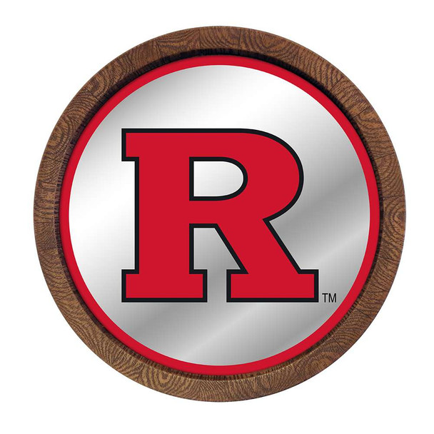Rutgers Scarlet Knights: Mirrored Barrel Top Mirrored Wall Sign | The Fan-Brand | NCRTGR-245-01 Rutgers Scarlet Knights: Mirrored Barrel Top Mirrored Wall Sign | The Fan-Brand | NCRTGR-245-01